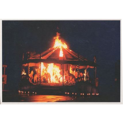 Rock Pop Group Ash At Great Yarmouth Norfolk Fair Fire Postcard