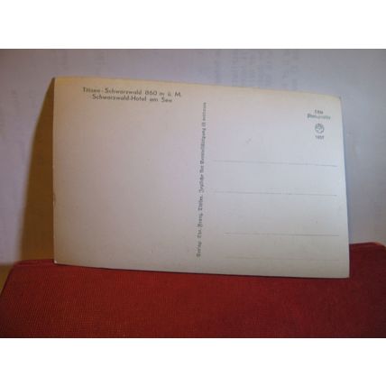 HOTEL, SCHWARZWALD, BLACK FOREST, GERMANY, unused vintage postcard RP =