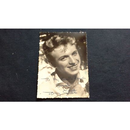 Black And White Preprinted Reveille Fan Club Autograph Photograph Tommy Steele