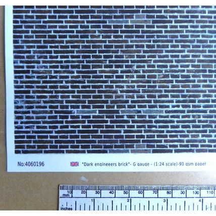 Papier brique - ingénieurs somb - calibre G échelle 1:24 - feuille A4 (297x210mm