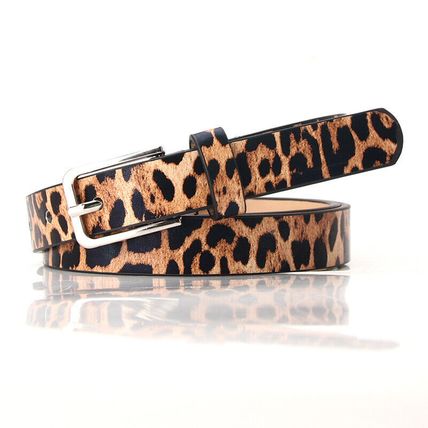 Women's Leopard Belt Print Fashionable Zebra Print Belt Clothing Decoration
