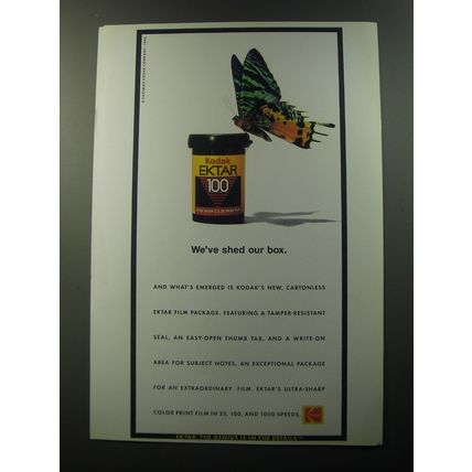 1992 Kodak Ektar 100 Film Advertisement - We've shed our box