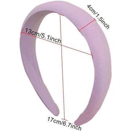 4Pcs Puffy Makeup Headband Thick Hairbands for Women Padded Hair Accessories