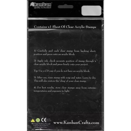 Kanban. Tango - A5 Stamp Set. Stamping Cardmaking Crafts