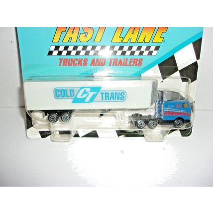 Fast Lane HO Scale Truck & Trailer CT Cold Trans 1991