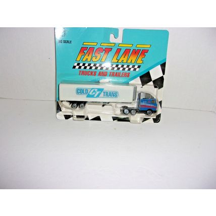 Fast Lane HO Scale Truck & Trailer CT Cold Trans 1991