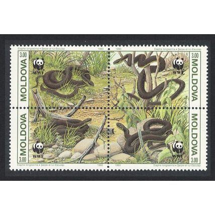 Moldova WWF Aesculapian Snake Fauna 1993 MNH SG#57-60 MI#50-53 Sc#72a-d