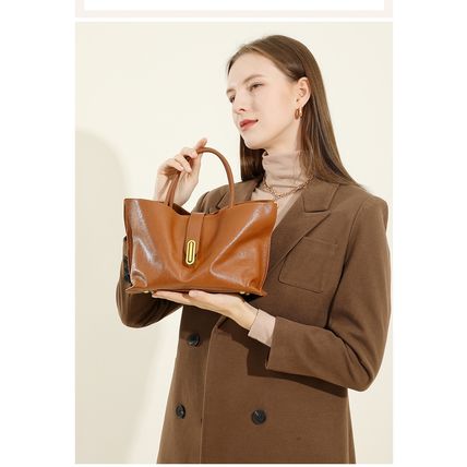 Genuine Leather Women's Crossbody Bag Brown