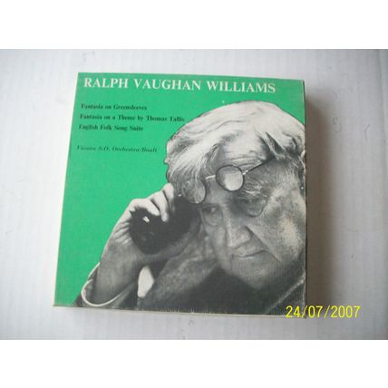 Ralph Vaughan Williams, Fantasia Greenslee Reel to Reel Tape Boxed 5" (3-3/4 IPS