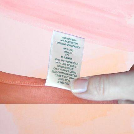 Blair Women's XL Salmon Pink Long Sleeve Blouse Detailed Collar Cotton Blend