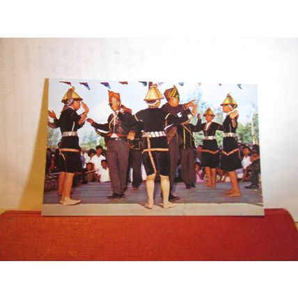 FESTVAL DANCE, KADAZANS, KOTA KINABALU, SABAH, MALAYSIA unused postcard =