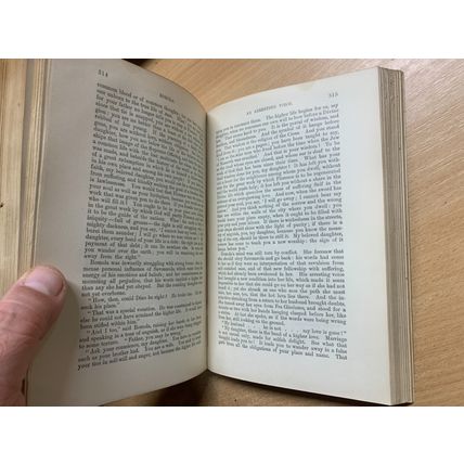 GEORGE ELIOT "ROMOLA" FICTION ANTIQUE BOOK (P4)