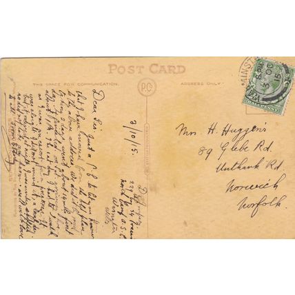 EC256 LUDGERSHALL - CASTLE STREET . PRINTED POSTCARD