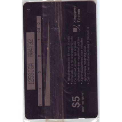 Chinese New Year 1998 S'pore $3 Telephone Card (Unused)