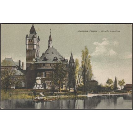 Memorial Theatre, Stratford-on-Avon, c.1910 - Postcard