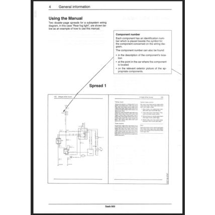Saab 900 Electrical Wiring Diagrams Workshop Manual 1995 199627879 PDF