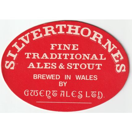 BEER MAT - GWENT ALES (WALES) - SILVERTHORNES ALES & STOUT - (Cat 001) - (1982)