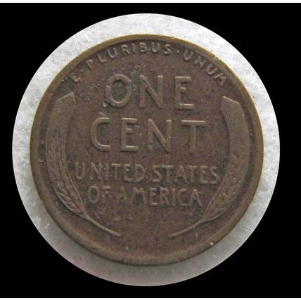 1917 S USA 1c Lincoln Wheat Ears Cent Penny Coin #105