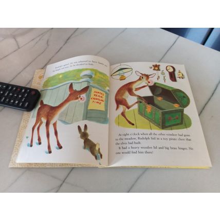 Old Little Golden Book Walt Disney Rudolph The Red Nose Reindeer G Edition 1963