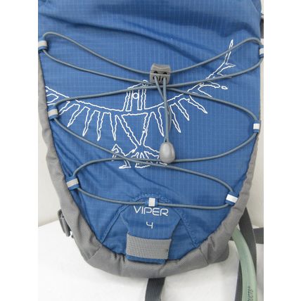 Osprey Viper 4 Hydraulics Backpack - Biking Hiking Blue +Water Reservoir Bladder