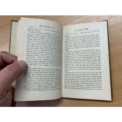 RARE* c1880 "NEW FRIENDS or ST CADOG'S WELL" FICTION SMALL HARDBACK BOOK (P2)