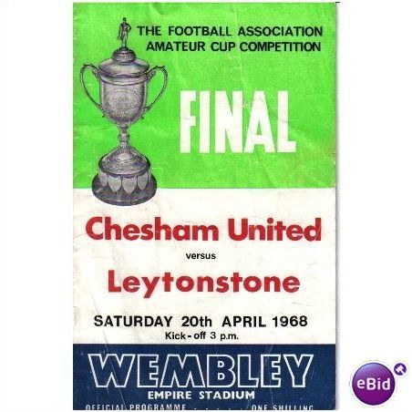 Chesham Utd v Leytonstone 20.04.68 FA Amateur Cup Final Football Programme Sale