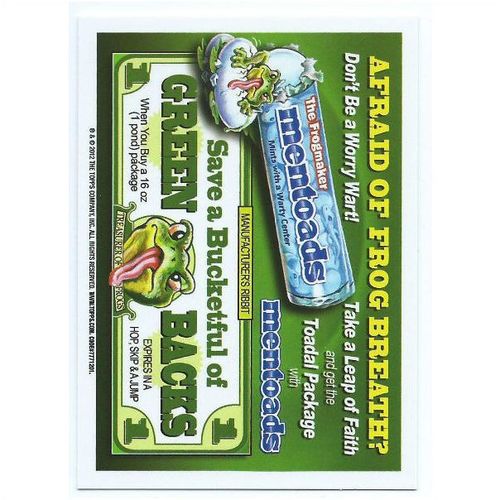 2012 Wacky Packages Series 9 - #50 - Nutty Blubber
