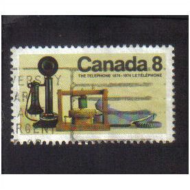 1974 canada telephone development 8c f/u sg783