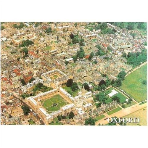 Oxford - from the air - Salmon postcard
