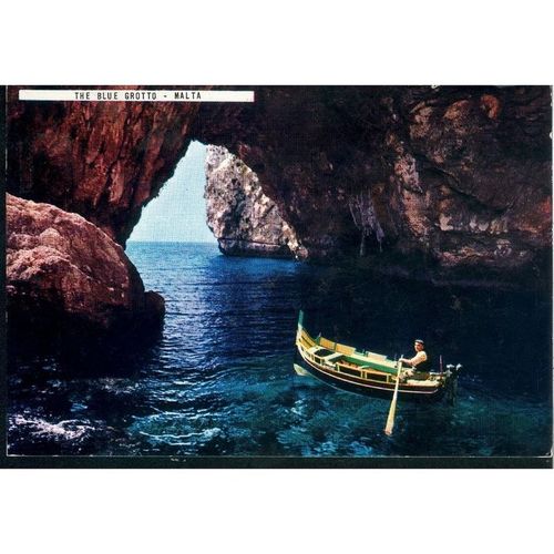 Malta Postcard 1984 - The Blue Grotto - Malta