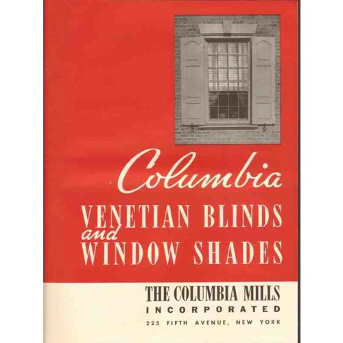 columbia mills inc 1941 venetian blinds window shades vintage catalog