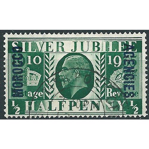 Morocco Agencies 1935 SG62 1/2d Green Silver Jubilee Fine Used .. .