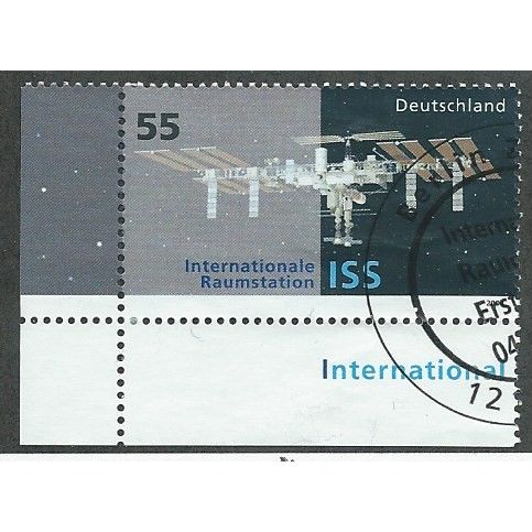 GER 2004 55c 'INTERNATIONAL SPACE STATION' (CORNER ) FINE USED (EBID49-460)