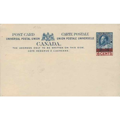 Canada #P36 Postal Card Admiral MINT