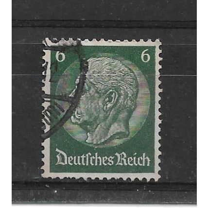 Germany.SG497B 6pf Pres van Hindenburg (Green).Fine Used.Nov21