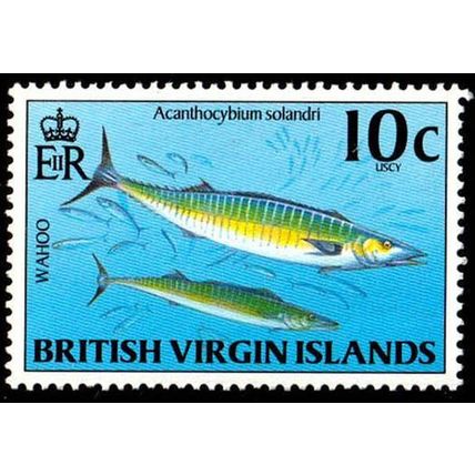 British Virgin Islands 1997 Fish 10c MH Stamp Wahoo