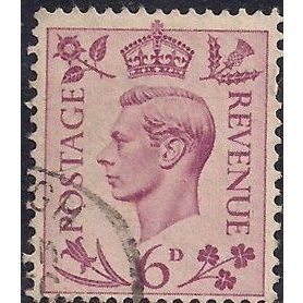 GB 1939 George VI 6d lavender Used SG470