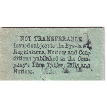 CHESSINGTON NORTH - EAST PUTNEY Southern Railway Ticket SR 0100 Edmundson