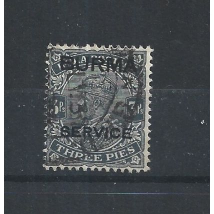 Burma.O1 3p Slate.Fine Used.Jul25d