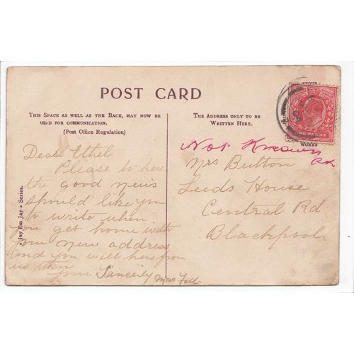 The Boulevard Grimsby Lincolnshire 1904 Jay Em Jay Series Postcard