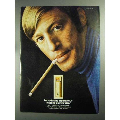 1968 Tiparillo LP Cigar Ad - The Long Playing Cigar