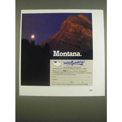 1985 Montana Department of Commerce Ad