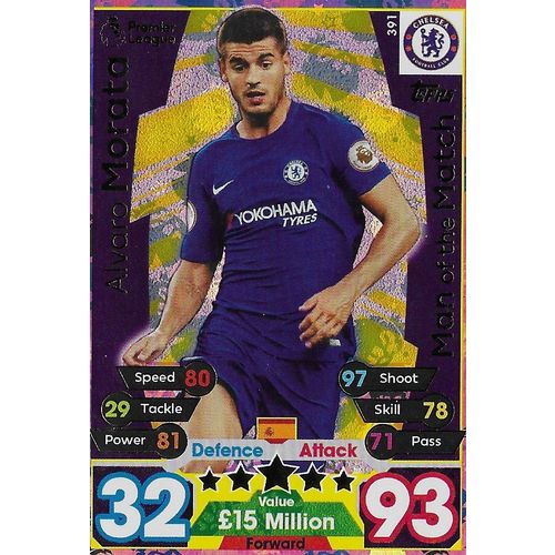 Topps Match Attax 2017/18 Cards: MotM - Chelsea, Morata