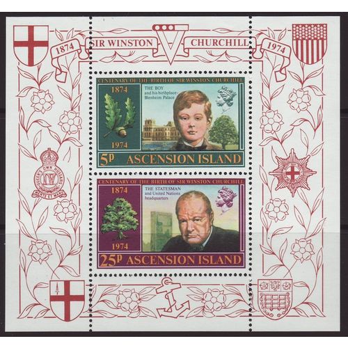 Ascension Island 1974 SG MS184 UMM - Churchill (D-936-01)