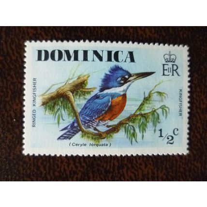 Dominica 1976 Wild Birds Ringed Kingfisher mint stamp SG523