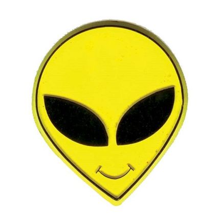 Alien Smiley Face Fridge Magnet