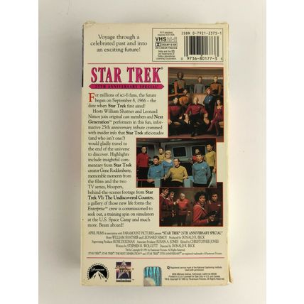 Star Trek 25th Anniversary Special VHS Tape 1991