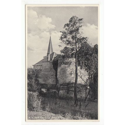 Church Ruins Valkenburg Postcard Netherlands