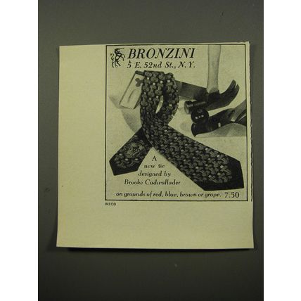 1950 Bronzini Tie by Brooke Cadwallader Advertisement