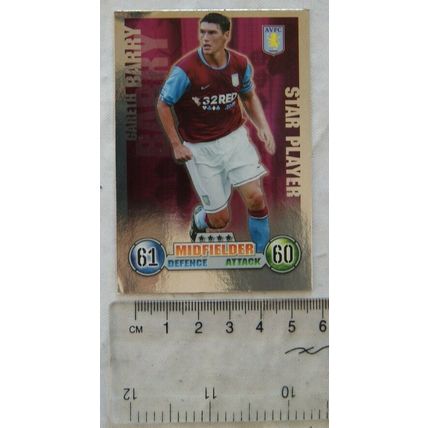 2007/08 Topps Match Attax Trading Card - Gareth barry, Aston Villa, Star Player